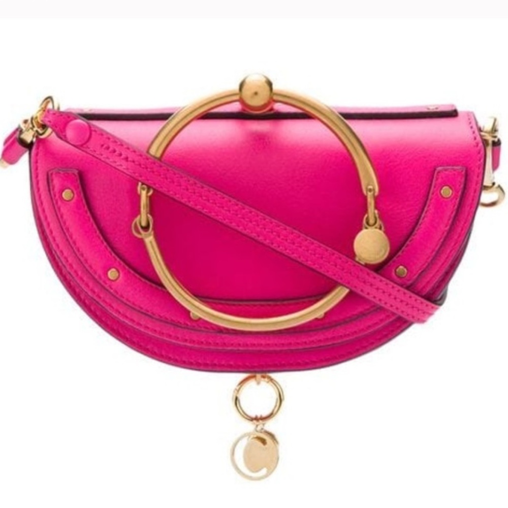 Chloe Pink and Gold Minaudiere